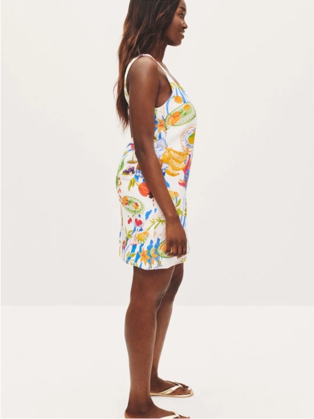 NWT Farm Rio Fresh Table Linen Mini Dress - Picture 6 of 10